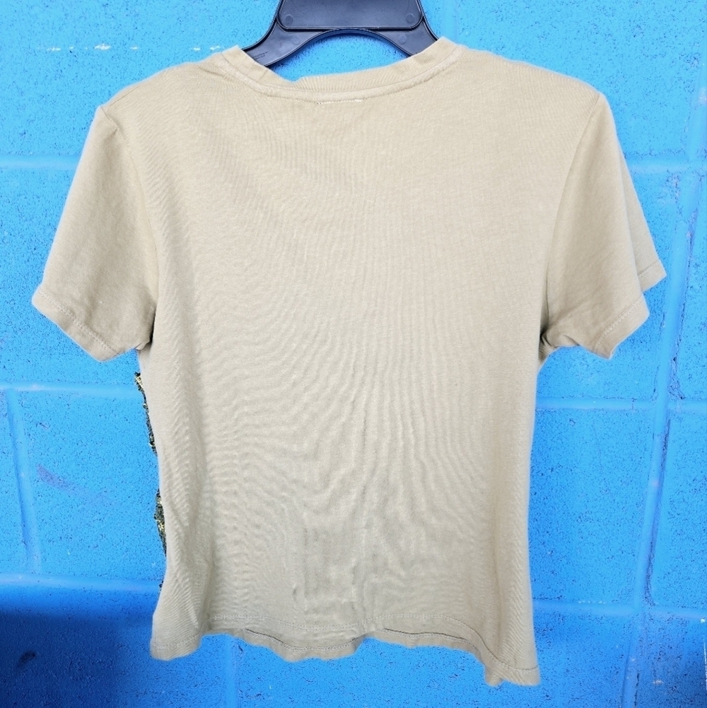 NWT Le Superbe by Anthropologie BirdieSequin Tee Sz M - Picture 6 of 9